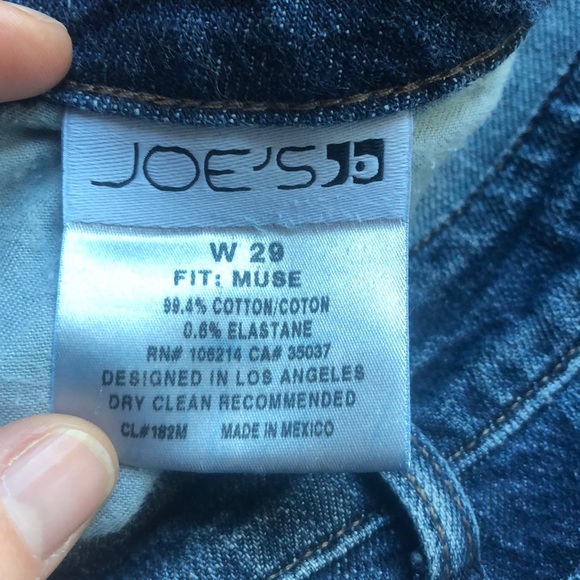 Women’s Joe’s Muse Dark Wash Jean Sz 29 Long - Picture 3 of 7